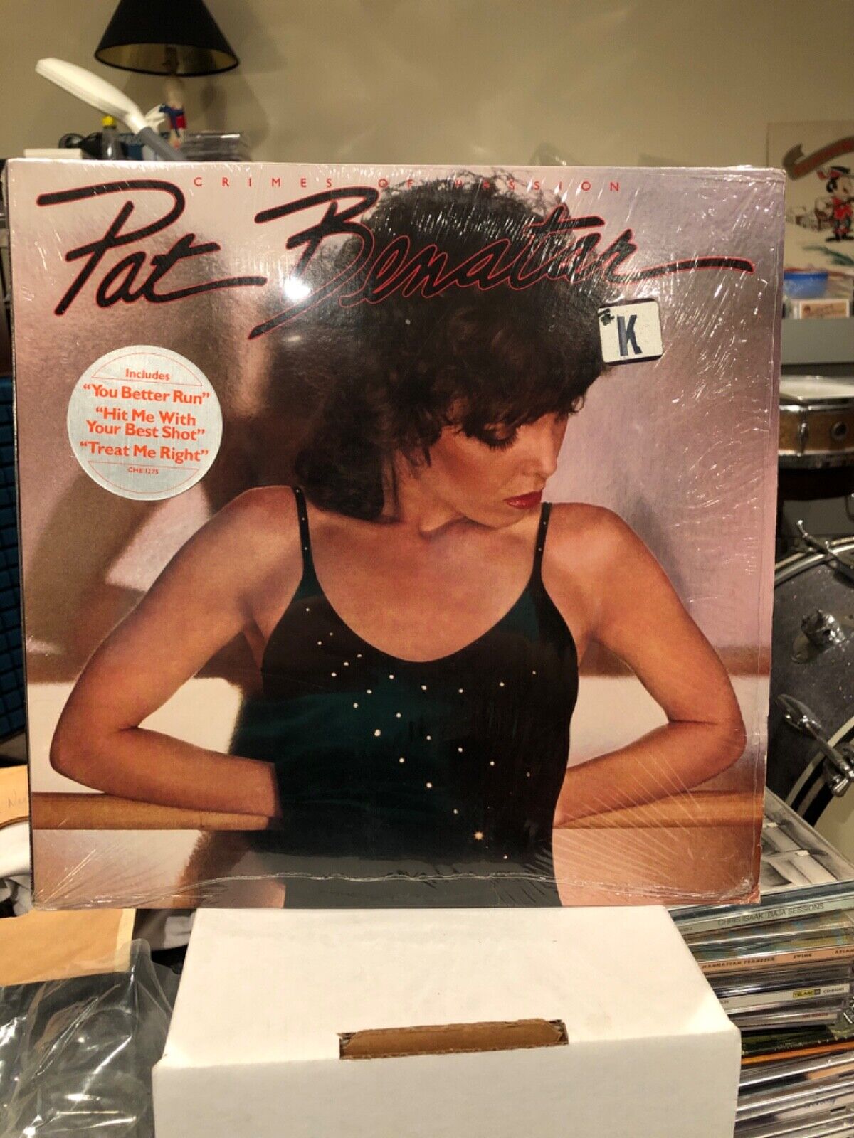 LP - Pat Benatar - Crimes of passion - In shrink with hype sticker  - Hit me wit