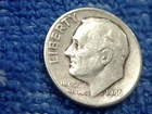 SILVER  ROOSEVELT DIME: SCARCE 1946-P IN FINE PLUS CONDITION! 1st YEAR
