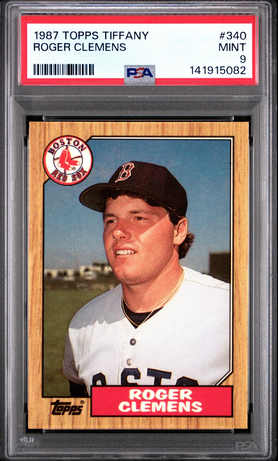 1987 TOPPS TIFFANY #340 ROGER CLEMENS PSA 9