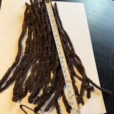 Human dreadlocks strands 20 Pieces 10 Long Assorted Natural Black/Brown
