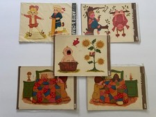 Vintage NOS 1970's  lot of 5 MEYERCORD Water Slide Decals Children, Pets, Baby