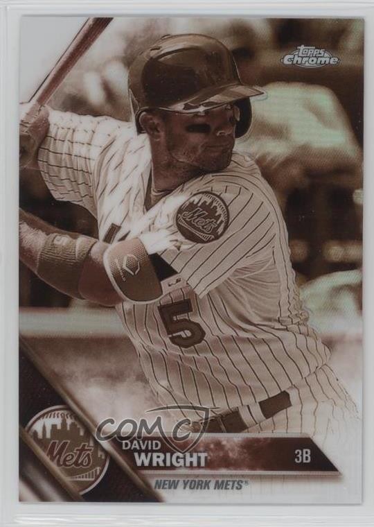 2016 Topps Chrome Sepia Refractor David Wright #134 0v7
