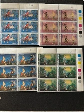 1973(2516 Budda year) Thailand International Letter Writing  blocks of 6 MNH