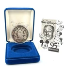 1996 Walt Disney 95th Birthday 1oz .999 Fine Silver Round w/Box & COA