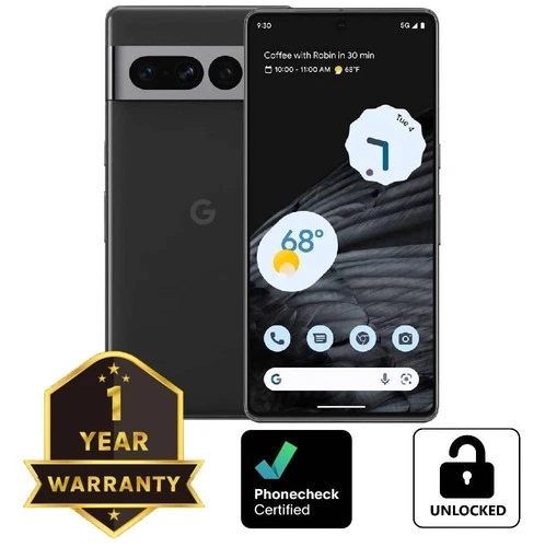Google Pixel 7 Pro - 128 GB - Obsidian (Unlocked) Smartphone - Very Good Opens in a new window or tab