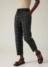 Athleta size 2 Arrival Amara Stripe Pants black/ white
