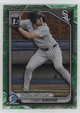 2024 Bowman Draft Chrome Lunar Glow Refractor Casey Saucke II #BDC-33 s3g