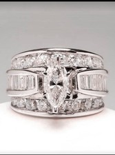 Cubic Zirconia Ring For Women For holiday or Valentine's Day or Wedding -size 7