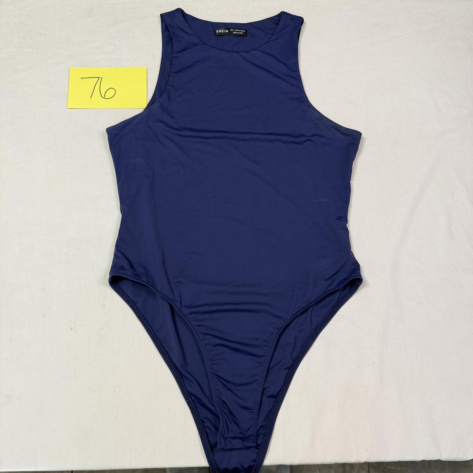 SHEIN Navy Blue Sleeveless Bodysuit Size L