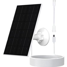 USB Solar Panel for Security Camera, 4W Solar Charger for Rechargeable Batter...