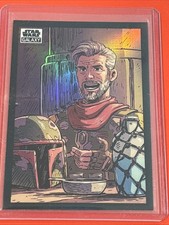 2022 Topps Chrome Star Wars Galaxy Cobb Vanth REFRACTOR Card #85 Mandalorian