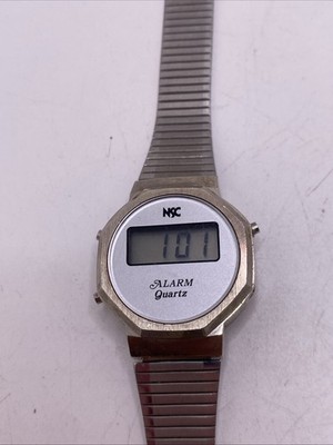 Vintage NSC National Semi Conductor Quartz Wrist Watch Alarm Digital New Batery
