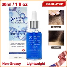 Copper Peptide GHK-CU, AHK-CU Peptide Hair Growth Treatment Serum Dual Peptides