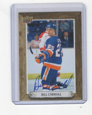Bill Carroll 2024-25 UD Engrained Icons Auto Beehive Signatures Autograph