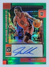 Jabari Walker 2022-23 Panini Donruss Signature Series Green Auto RC #SS-JBW