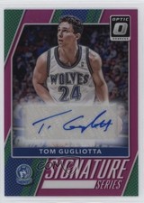 2017 Donruss Optic Signature Series Pink Prizm 1/25 Tom Gugliotta #67 Auto pu3