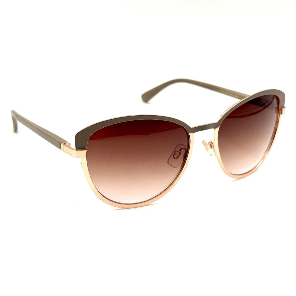 Дизайнерские круглые солнцезащитные очки Jessica Simpson серого и розового золота с градиентными линзами - Изображение 2 из 4