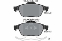 1 X Bremsbelagsatz BremsbeläGe Textar 2453601 FüR Renault