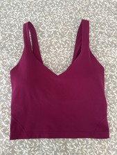 Lululemon Align Tank Women’s Size 2 Pink Cropped PADS INCLUDED