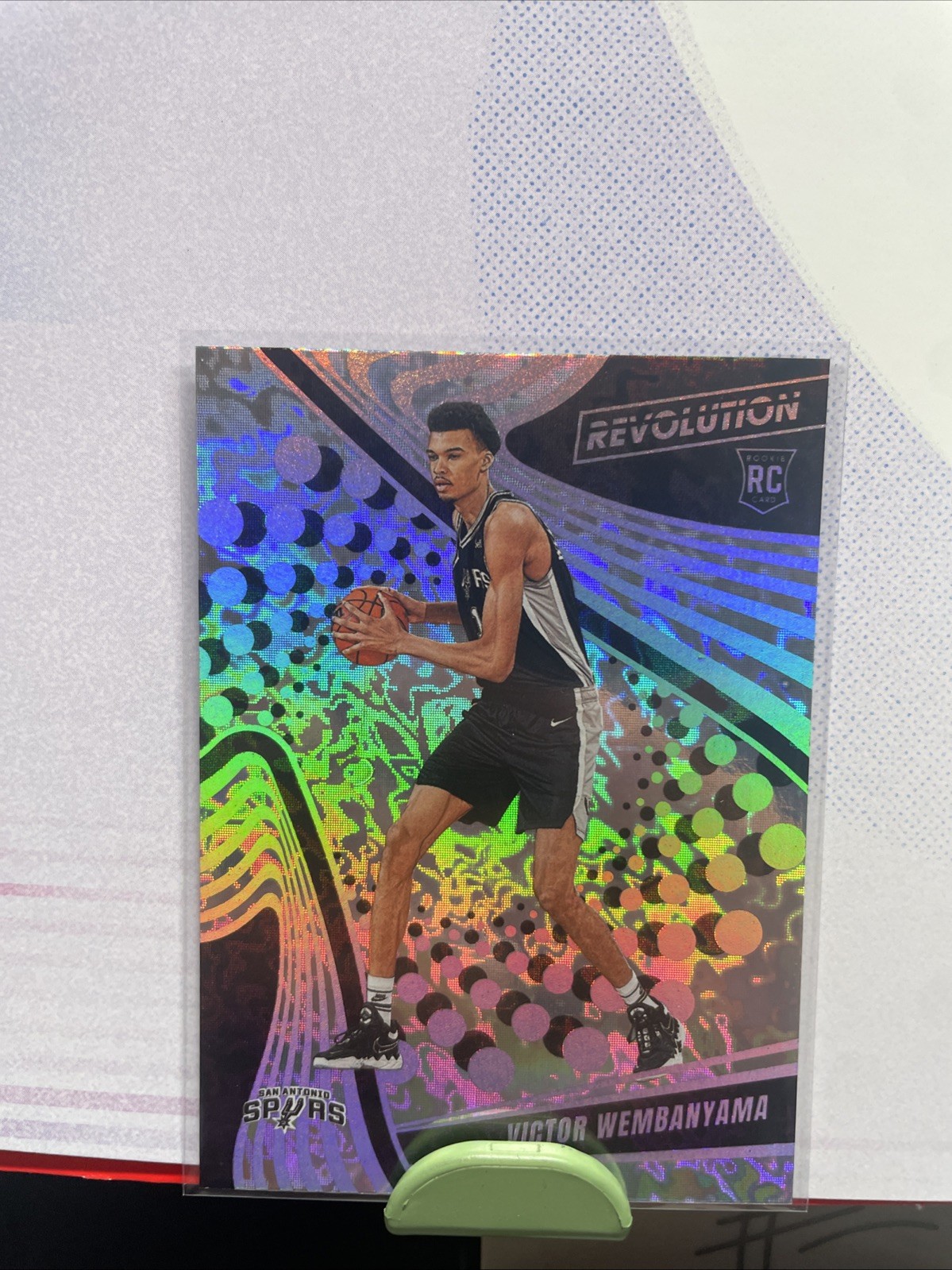 2023-24 Victor Wembanyama Revolution RC Rookie #104 FRACTAL SP Spurs 🔥