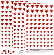 264Pcs Heart Face Gems Love Gems, Self-Adhesive Face Jewels Rhinestones 5/7/10