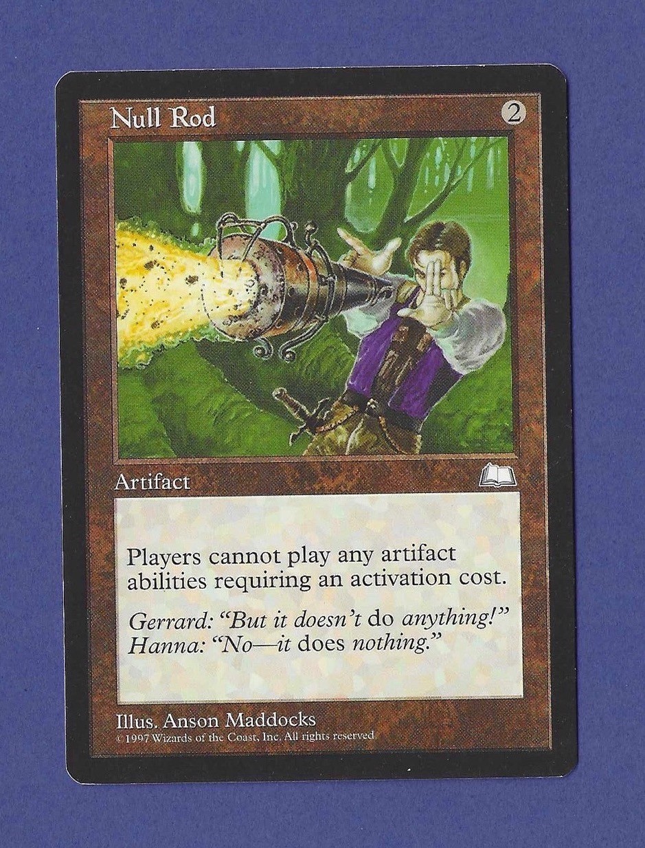 1997 Magic the Gathering - Null Rod - Weatherlight MTG
