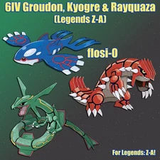 6IV Groudon Kyogre Rayquaza Pokemon Legends ZA (Legends Z-A)