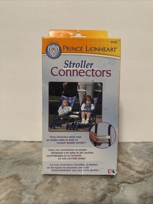 NEW* Prince Lionheart Stroller Connectors Make 2 Umbrella Strollers Tandem 6550