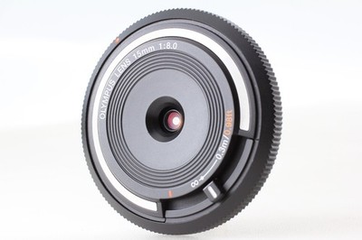 [N MINT] Olympus 15mm f/8 BCL-1580 Black Body Cap Lens for Micro Four Thirds