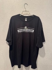 🔥 Quad City Storm Hockey Seek Shelter Black Shirt Men's 3XL SPHL NEW