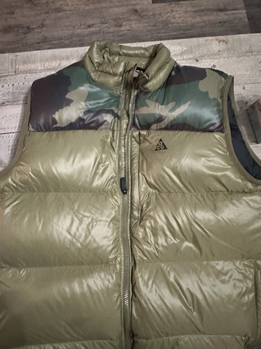 Rare Nike Acg Erdl Woodland US Military Camo Puffer Vest - Picture 1 of 5