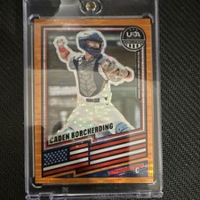 Panini 2026 USA Baseball Stars & Stripes Caden Borcherding Prizm #64 /249