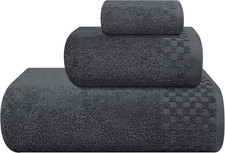 Ultra Soft 3 Pack Cotton Towel Set, Contains a Bath Towels 28X55 Inch, a Hand To