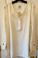 Chico’s Lovely Cream Tunic Blouse Sz 3 = XL NWT New With Tag, Side Vent