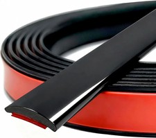 Universal Glossy Body Side Molding Trim Self Adhesive W1inch L20feet Black