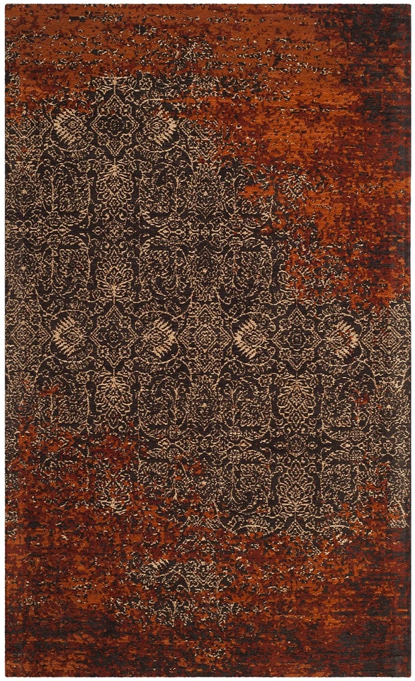 Classic Vintage Collection Accent Rug - 3' x 5', Rust & Brown, Distressed Des... - Image 2 of 4