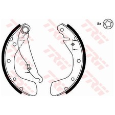 Bremsbackensatz hinten für Opel Tigra S93 X04 | 24425938