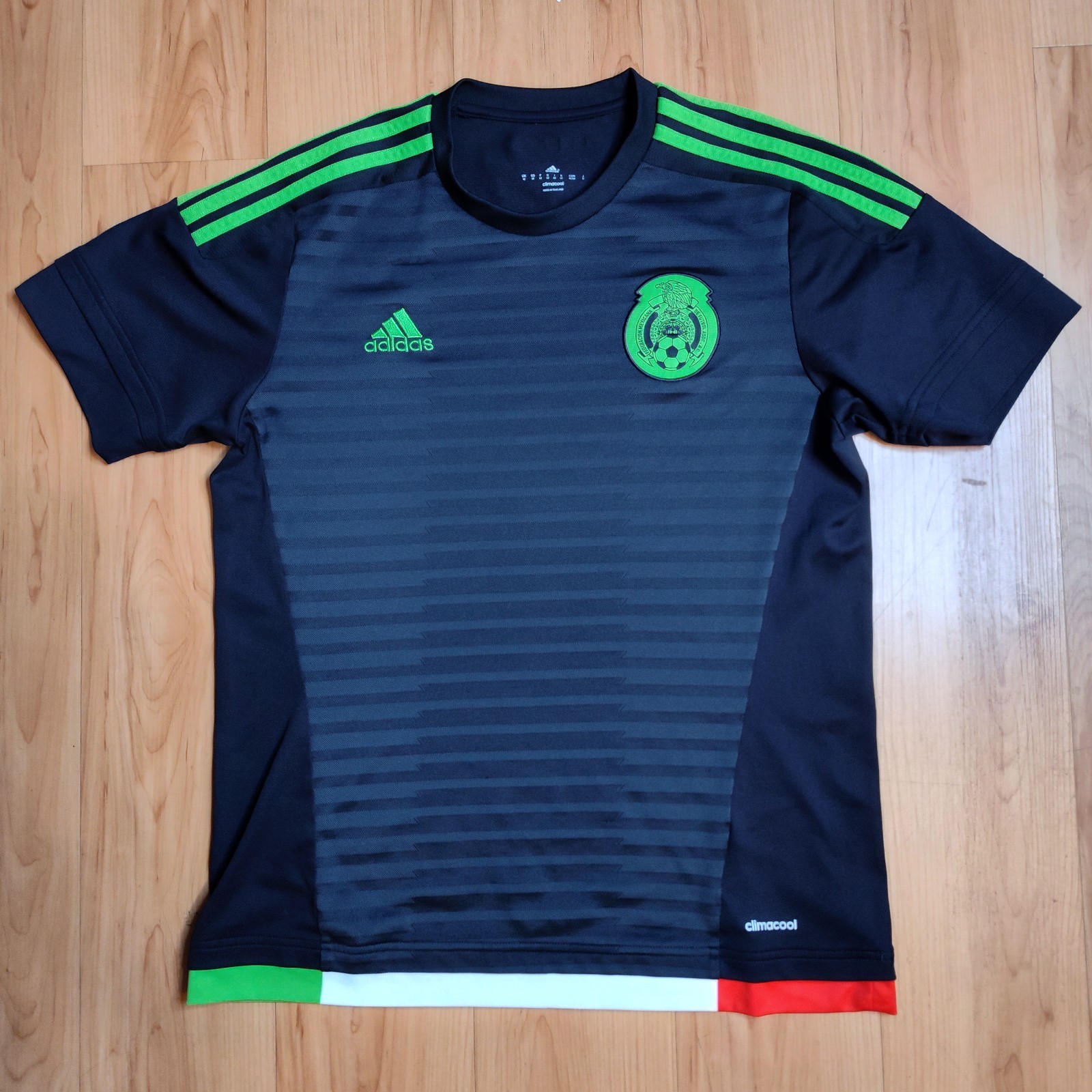 Adidas 2015-2016 Mexico National Team Men's Soccer Football Jersey Size M Black 