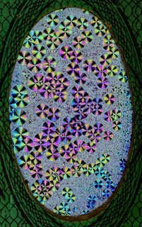 John Barnett Antique Microscope Slide of Salicine Crystals