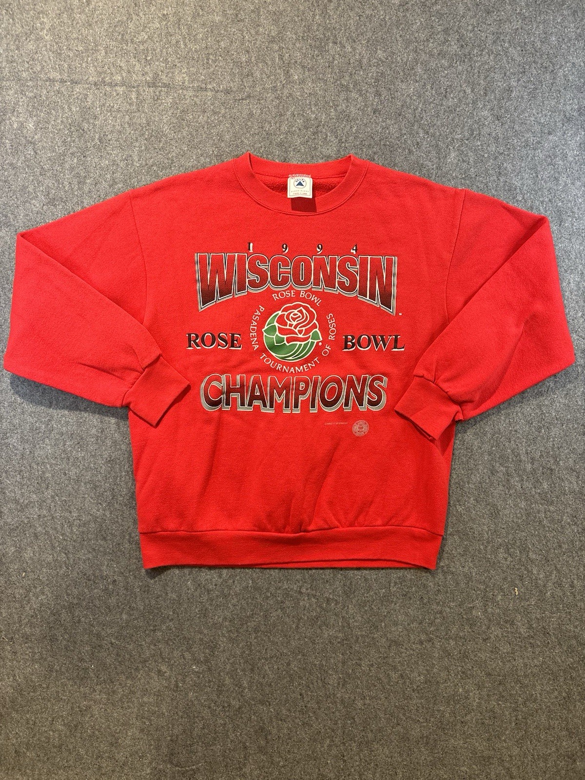 Vintage Wisconsin Badgers Rose Bowl Champions 1994 Crewneck Sweatshirt Size XL