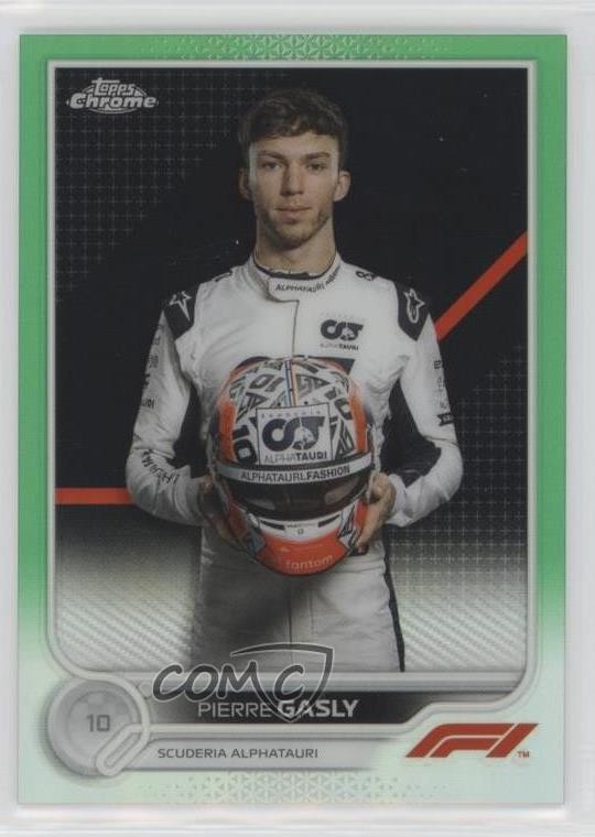2022 Topps Chrome Formula 1 F1 Racers Green Refractor 94/99 Pierre Gasly #44 3f0