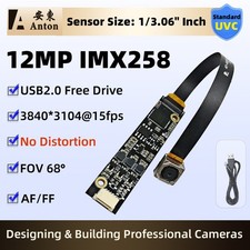 4K 12MP USB2.0 Camera Module IMX258 Color CMOS F2.0 68 AF/FF UVC OTG Free Drive