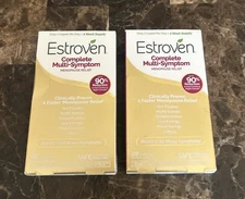 (2boxes) Estroven Complete Multi Symptom Menopause Relief Caplets 56 Capsules.