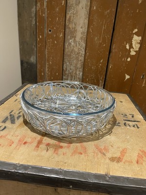 Alessi Nuvem runder Drahtkorb Geschirr mit Pyrex Glasschale Kochgeschirr