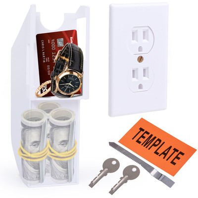 Wall Outlet Hidden Safe Polystyrene Wall Diversion Safe Easy Installation Hid...