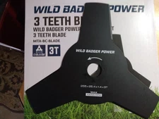 10 In. 3-Tooth Heavyduty Brush Cutter Blade Universal Attachment