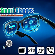 Smart Glasses Bluetooth Calling & Music Sunglasses Black, MPN Does Not Apply