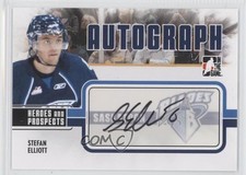 2009-10 ITG Heroes and Prospects Stefan Elliott #A-SE Auto 0f2