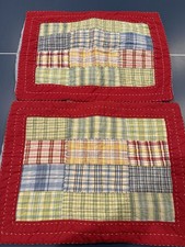 Pottery Barn Kids Pillow Shams Quilted Design Set Of 2 EUC
