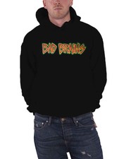 Bad Brains Hoodie Capitol Band Logo Punk new Official Mens Black Pullover